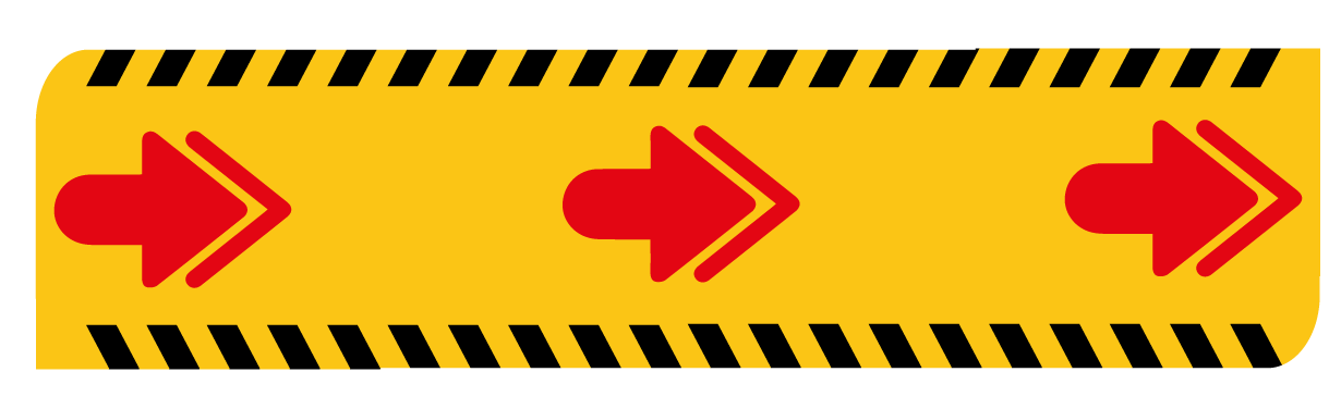 Flechas Floorgrapgic conserve su distancia