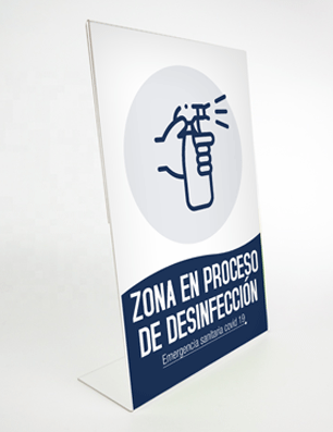 HABLADO-MESA–EN-PROCESO-DE-DESINFECCION Floorgrapgic conserve su distancia