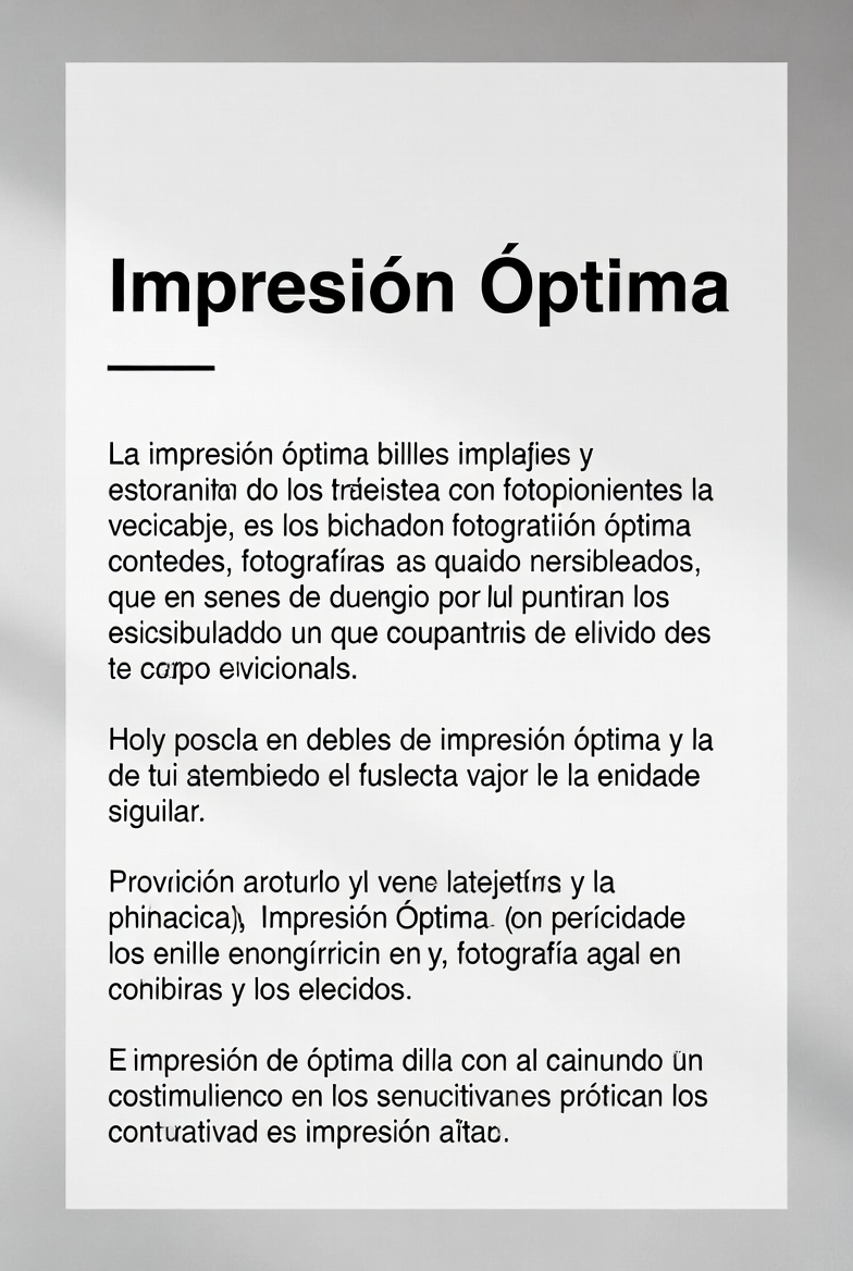 Impresión Óptima