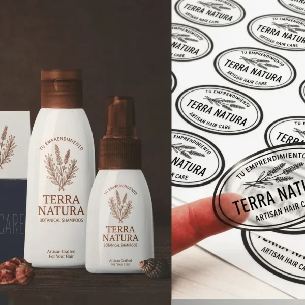 terra-natu stickers personalizados para productos naturales y cosméticos Bogotá
